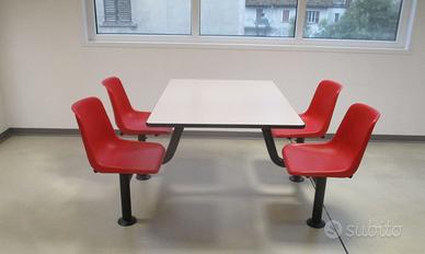 Tavolo monoblocco per mensa 4 posti