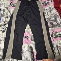 pants baggy tuta nero e grigio 