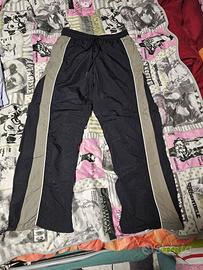 pants baggy tuta nero e grigio 