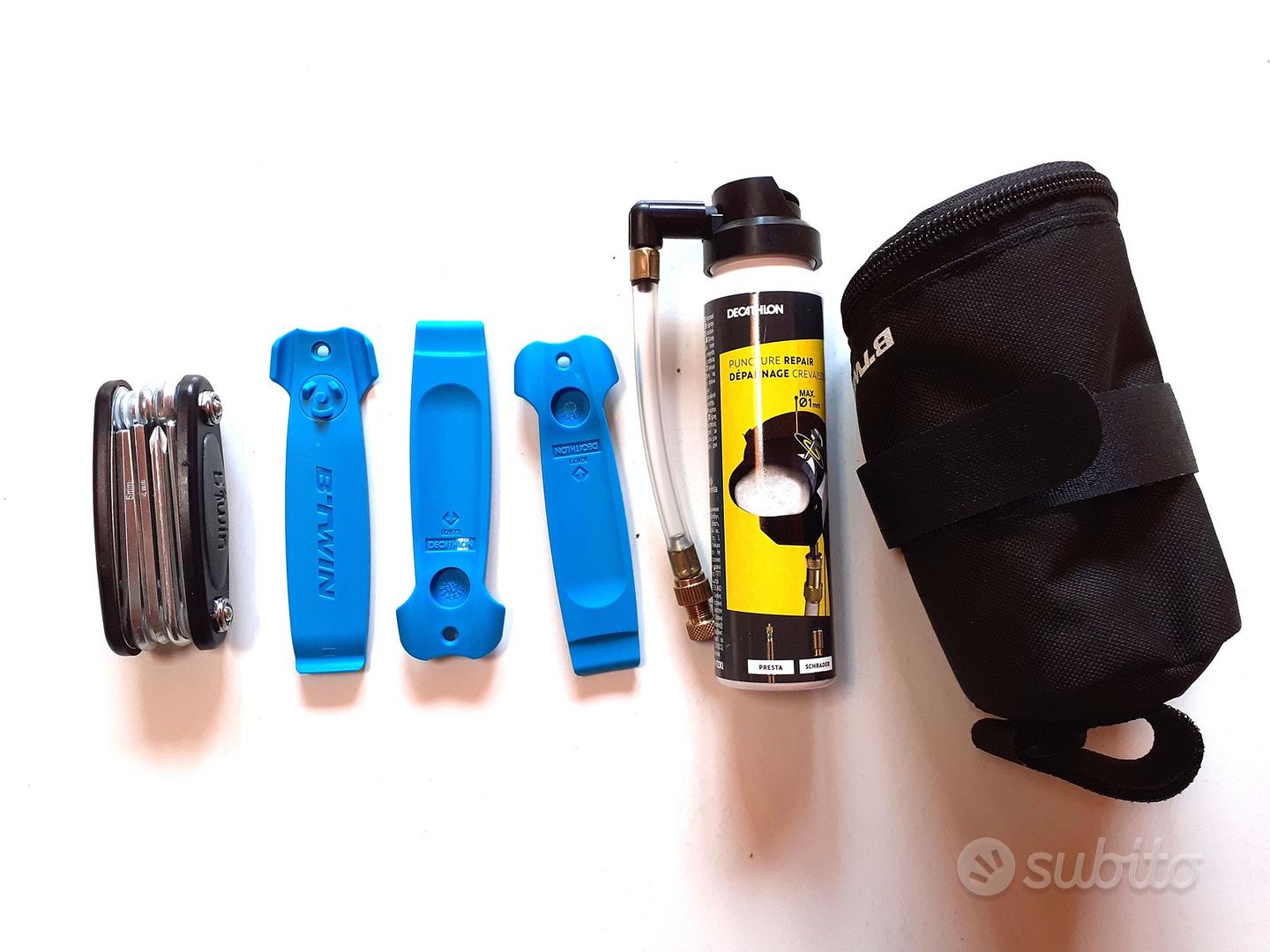 Kit Riparazione Bici Da Sella - 16in1 Attrezzi + 27 Accessori, Borsa Riflettente - Foto 4