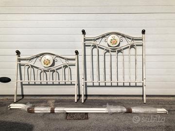 Struttura letto singolo ferro battuto