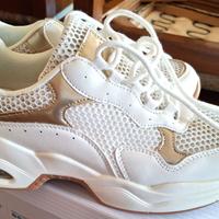 SCARPE KATE MEE DONNA Bianco Panna mis. 40 Nuove E