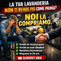 Vendi Lavanderia self service e lavasecco