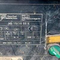 Gruppo elettrogeno generatore 15/10 kw