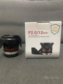Samyang 12 mm per fujifilm