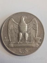 5 LIRE 1928 “AQUILOTTO” – VITTORIO EMANUELE III