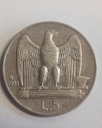 5 LIRE 1928 “AQUILOTTO” – VITTORIO EMANUELE III