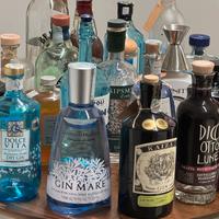 Bottiglie vuote distillati (vedi elenco)