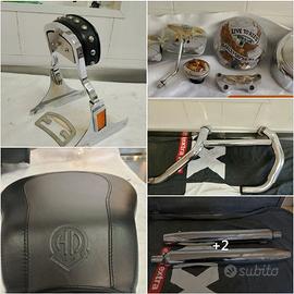 sissybar marmitte collettori sellino harley cover