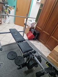 Panca multifunzione Kettler + pesi decathlon