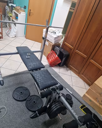 Panca multifunzione Kettler + pesi decathlon