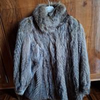 Pelliccia volpe argentata alta moda pronta