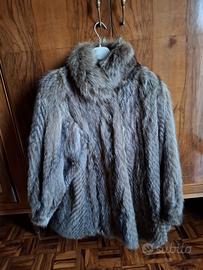Pelliccia volpe argentata alta moda pronta