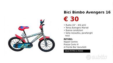 Bici bimbo avangers 16