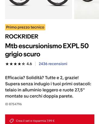 Bicicletta MTB
