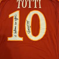 Maglia As Roma 2010 2011 Autografata Totti