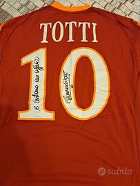 Maglia As Roma 2010 2011 Autografata Totti