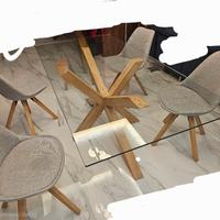 tavolo in vetro 200x100 con sedie abbinate