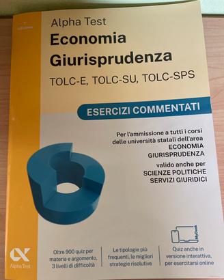 Alpha Test ECONOMIA GIURISPRUDENZA 9788848328838