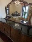 Credenza in legno radica di noce , mobile vintage