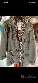 Parka Zara donna militare con animal print
