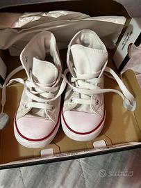 Convers all star bimbo bimba unisex bianche tg 26