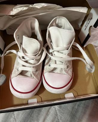 Convers all star bimbo bimba unisex bianche tg 26