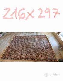 Tappeto 216x300 beige e bordeaux