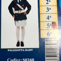 Abito carnevale poliziotta