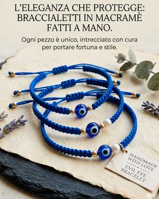 L'ELEGANZA CHE PROTEGGE: BRACCIALETTI IN MACRAMÈ C