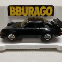 MODELLO AUTO PORSCHE 911 S BLACK BURAGO VINTAGE
