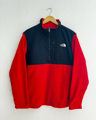 Giacca Pile The North Face Denali Rosso/Nero Tg XL