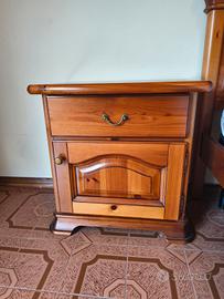 n 2 comodino legno massello 