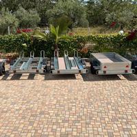  carrelli porta moto 3 posti quad go kart e c