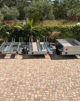  carrelli porta moto 3 posti quad go kart e c