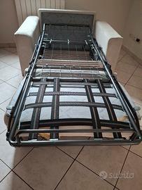 poltrona  letto con materasso 