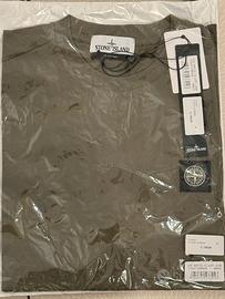 Nuovo Stone Island T-Shirt Verde Militare Uomo M