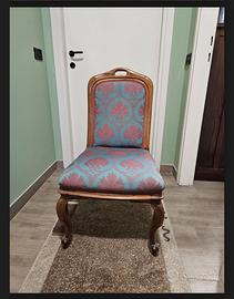 Poltroncina antica fine 800 legno massello.