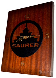 OROLOGIO DA PARETE SAURER  ARBON SUISSE  in legno