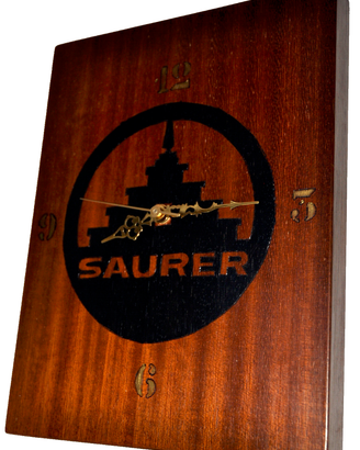 OROLOGIO DA PARETE SAURER  ARBON SUISSE  in legno