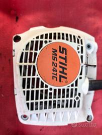 carter motosega stihl ms 241 C lato messa in moto