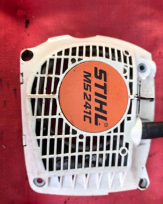 carter motosega stihl ms 241 C lato messa in moto