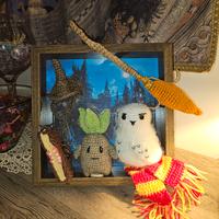 Cornice 3D Harry Potter-Amigurumi-Handmade -Unica