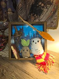 Cornice 3D Harry Potter-Amigurumi-Handmade -Unica
