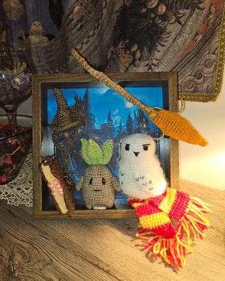 Cornice 3D Harry Potter-Amigurumi-Handmade -Unica