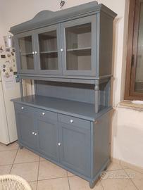 Credenza con cristalliera legno “Giaconi & Raponi”