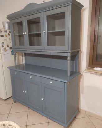Credenza con cristalliera legno “Giaconi & Raponi”