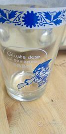 set di 6 bicchieri vintage fabbri da sciroppo nuov