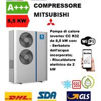 POMPA DI CALORE MONOBLOCCO 8,5 KW 12,5 KW 220V R32