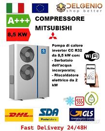 POMPA DI CALORE MONOBLOCCO 8,5 KW 12,5 KW 220V R32
